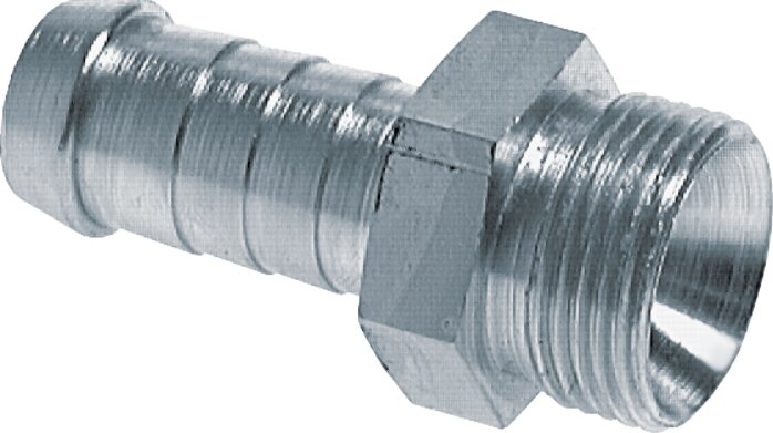 Exemplary representation: Hose nipple (60° inner cone, DIN 3863)