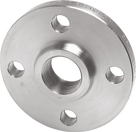 Exemplary representation: Threaded flange DIN 2566, 1.4571